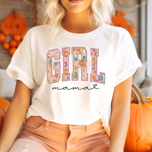 Girl Mama: Floral T-Shirt