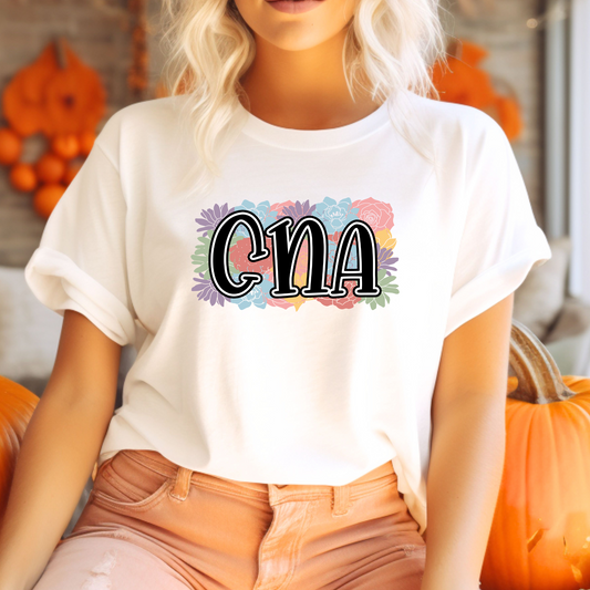 CNA: Floral T-Shirt