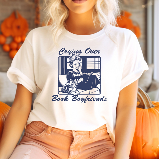 Crying Over Book Boyfriends T-Shirt